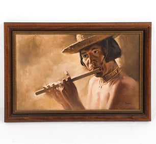SOVEK PORTRAIT OF FLUTE PLAYER