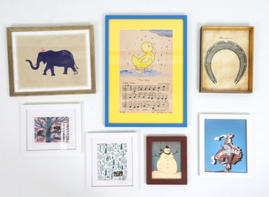 GROUPING OF CONTEMPORARY WALL DECOR