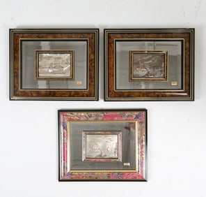 ITALIAN STERLING SILVER SCULPTURAL RELIEFS