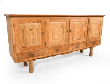 HENNING KJAERNULF DANISH OAK SIDEBOARD C. 1970S