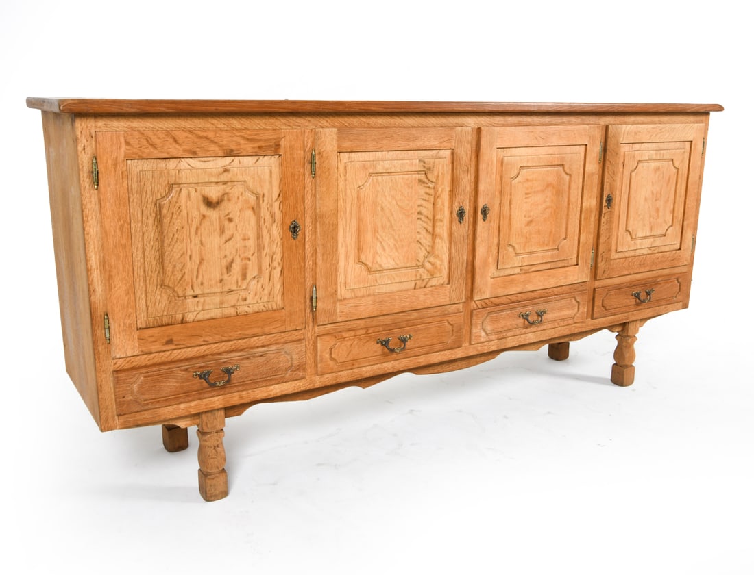 HENNING KJAERNULF DANISH OAK SIDEBOARD C. 1970S