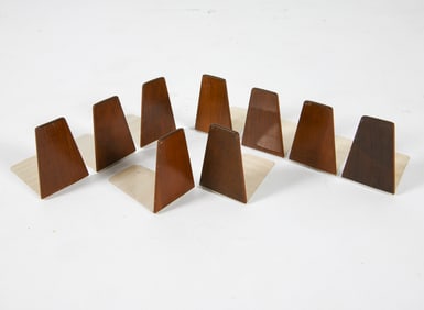 KAI KRISTIANSEN DANISH TEAK BOOKENDS C. 1960S