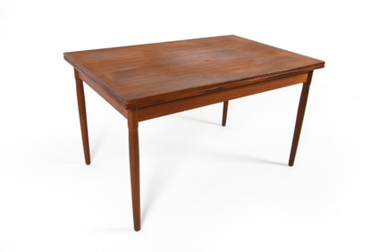 DANISH TEAK EXTENDING DINING TABLE C. 1960S
