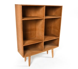 BRAMIN DANISH OAK BOOKCASE C. 1960S
