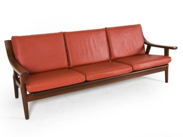 HANS WEGNER GE-530 DANISH OAK SOFA C. 1960S