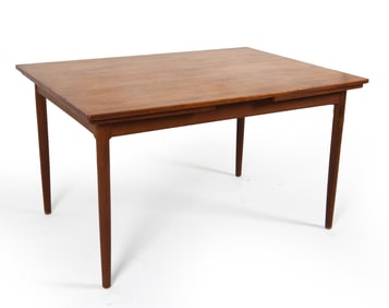 DANISH TEAK EXTENDING DINING TABLE C. 1960S