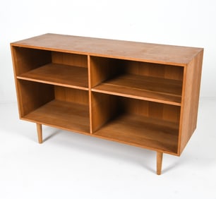 DANISH OAK LOW BOOKCASE C. 1970S
