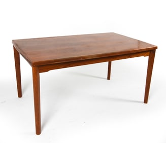 DANISH TEAK EXTENDING DINING TABLE C. 1960S