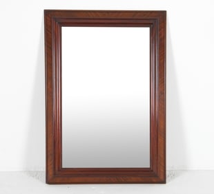 ANTIQUE MAHOGANY WALL MIRROR