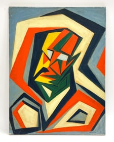 JACOB SEMIATAN (1915-2003) ABSTRACT O/C