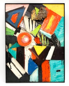GIUSEPPE NAPOLI (1929-1967) MIXED MEDIA COLLAGE