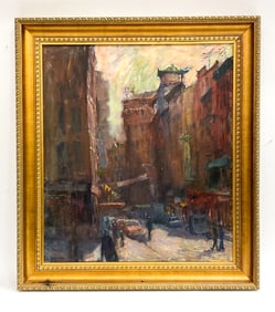 ANTHONY SPRINGER (NY, 1928-1995) CHINATOWN O/C