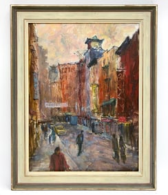 ANTHONY SPRINGER (NY, 1928-1995) CHINATOWN O/C