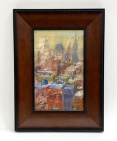 ANTHONY SPRINGER (NY, 1928-1995) NYC VIEW O/C