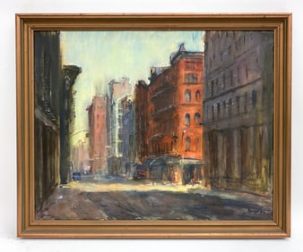 ANTHONY SPRINGER (NY, 1928-1995) SOHO O/C