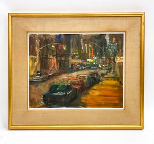 ANTHONY SPRINGER (NY, 1928-1995) NY STREET O/C