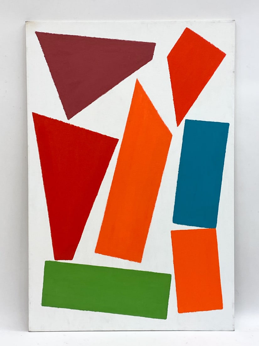 F. JENNINGS LARGE ABSTRACT OIL ON CANVAS (1 of 7)