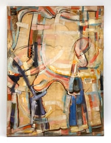ALLAN HUGH CLARKE (NY, 1919-1979) ABSTRACT M/M