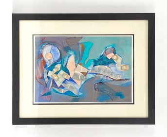 SEYMOUR FRANKS (1916-1981) ABSTRACT MIXED MEDIA