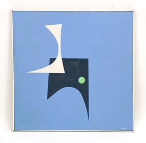 DANIEL CONTENT (1902-1990) LARGE ABSTRACT O/C