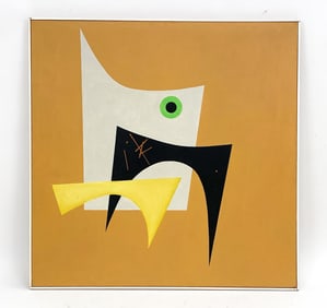 DANIEL CONTENT (1902-1990) LARGE ABSTRACT O/C