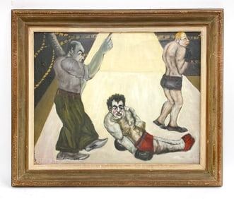 NIBERG ABBEY (1920-1990) NEW YORK BOXERS