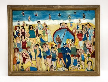 NIBERG ABBEY (1920-1990) MODERNIST CONEY ISLAND