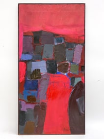 LARGE MID-CENTURY ABSTRACT PAINTING