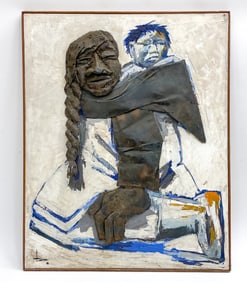 RENE BROCHARD (FRENCH/CANADIAN,B.1926)MIXED MEDIA