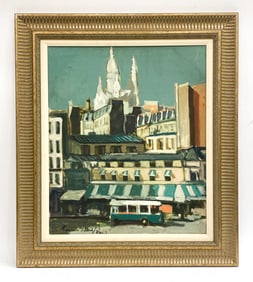 FRANCISCO SILLUE (SPAIN, B.1936) PARISIAN VIEW O/C