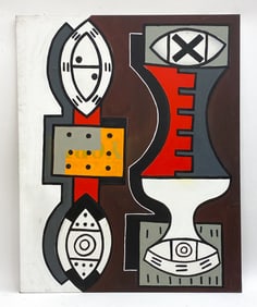 OVERSIZED ABSTRACT OIL ON CANVAS