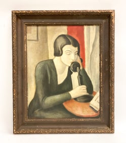1920S MODERNIST WOMAN ON THE PHONE