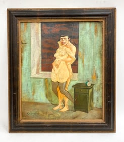 BORIS ZHERDIN (B. 1950) SURREALIST NUDE O/C