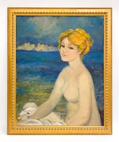 MODERN ITALIAN NUDE J. CARUSO 1973 O/C