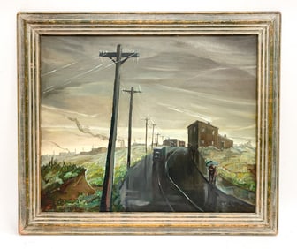 CHARLOTTE KUDLICH LERMONT (20TH C.) LANDSCAPE O/C