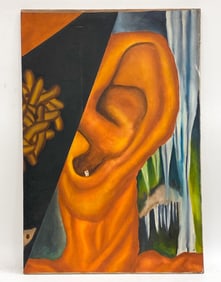 1970S ABSTRACT O/C PAINTING