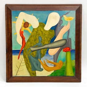 CAROLYN STOLOFF (20TH C.) ABSTRACT O/B