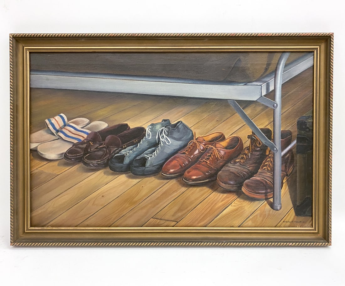 NICHOLAS COMITO (1906-1990) SHOES O/C PAINTING (1 of 6)