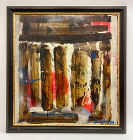JIMMY LOCCA (B.1940) MODERNIST ABSTRACT O/C
