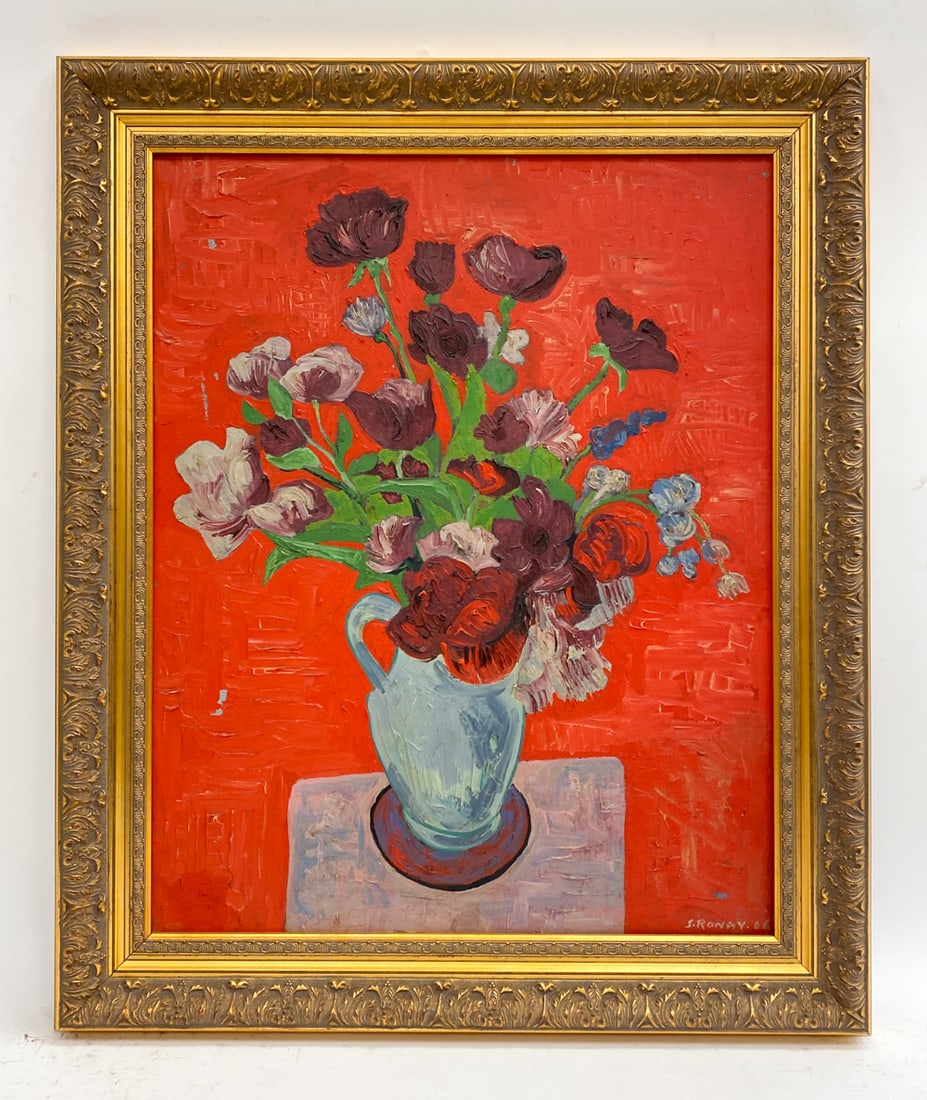 STEPHEN RONAY (B. 1900) STILL LIFE O/C (1 of 8)