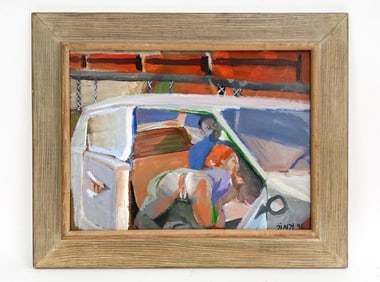 LEONARD JENKINS (NY, B. 1905) EROTIC O/B