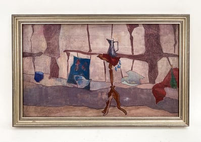 JOSEPH SOLMAN (AMERICAN, 1909-2008) INTERIOR O/C