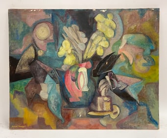ANNA NEAGOE (1894-1946) ABSTRACT STILL LIFE O/C