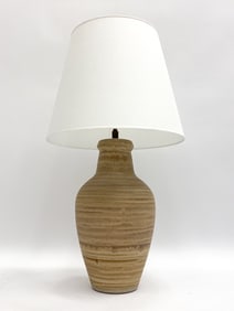 LARGE DESIGN TECHNICS CERAMIC TABLE LAMP