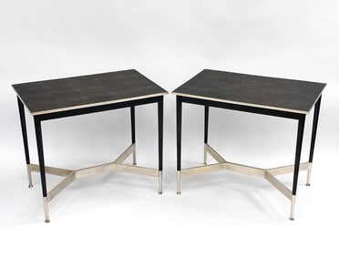 PAIR OF ALEXANDER LAMONT SIDE TABLES