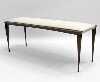 ANASTHASIA MILLOT TWISTED BRONZE LEG BENCH