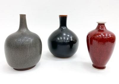 GROUPING OF SWEDISH CERAMIC VASES