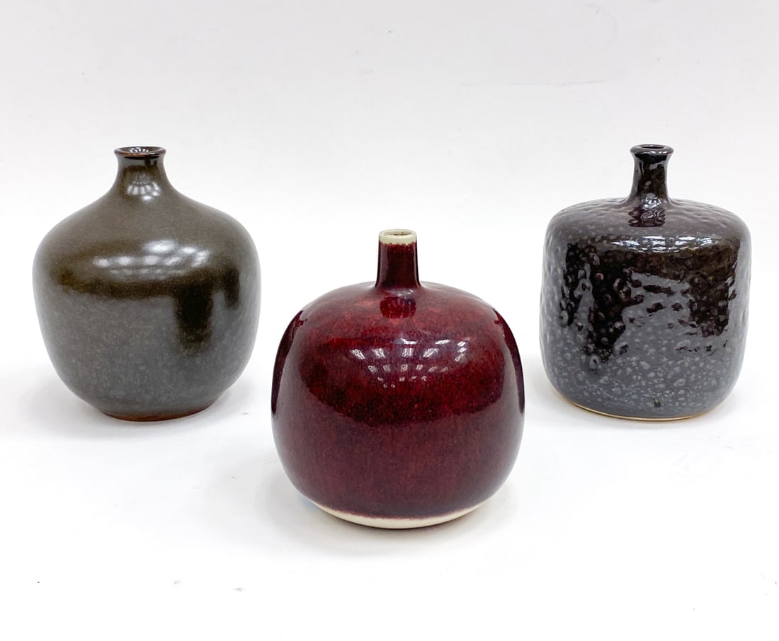 GROUPING OF SWEDISH CERAMIC VASES (1 of 12)