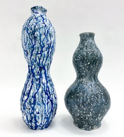 (2) "OTHER WORLD" VASES BY MORTEN LOBNER ESPERSEN