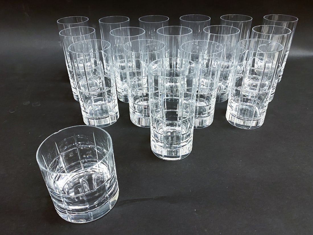 ORREFORS "STREET" GLASS BARWARE GROUPING (1 of 9)
